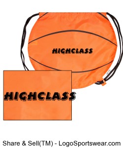 Basketball Drawstring Pack Design Zoom